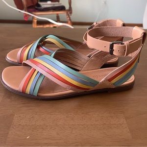 Madewell ankle strap leather sandal - size 7